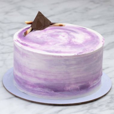 Ube (Purple Yam) Coconut Cake with Ube Buttercream Icing