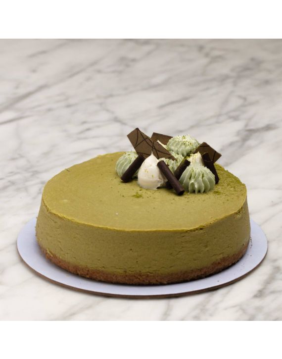 White Chocolate Matcha Green Tea Cheesecake