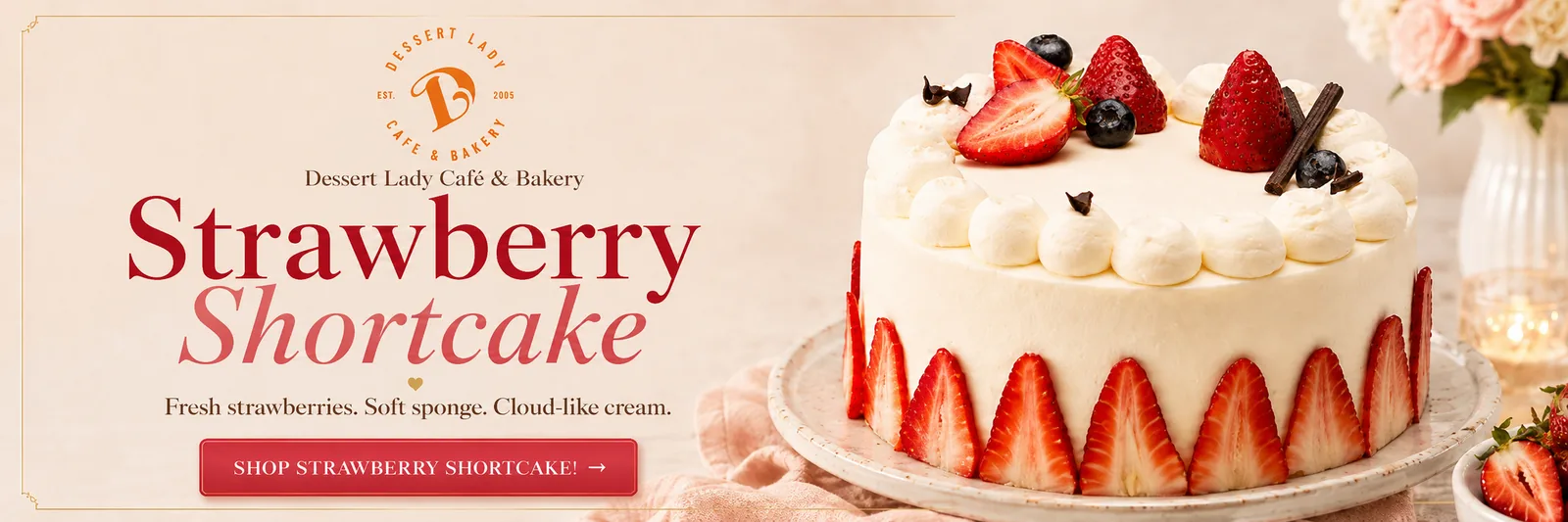 Dessert Lady Toronto strawberry shortcake — order online.